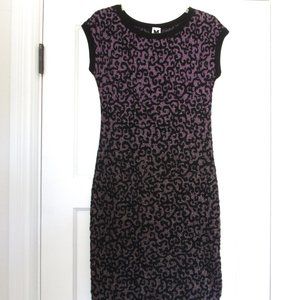 Missoni Knit Dress, Ombre Purple Gold Metallic, Size 44 (Medium)